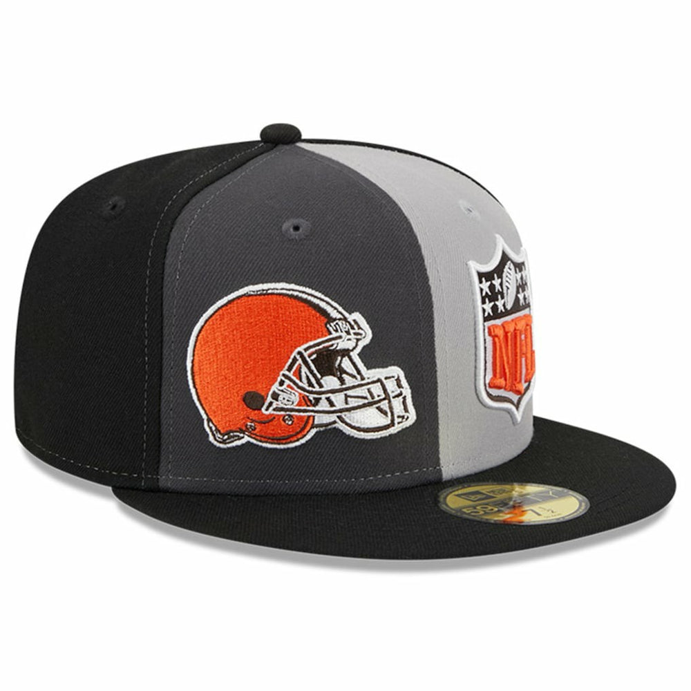Cleveland Browns New Era 2023 Sideline 59FIFTY Fitted Hat - Gray/Black Hats