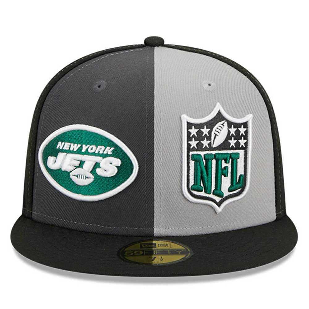 New York Jets New Era 2023 Sideline 59FIFTY Fitted Hat - Gray/Black Hats