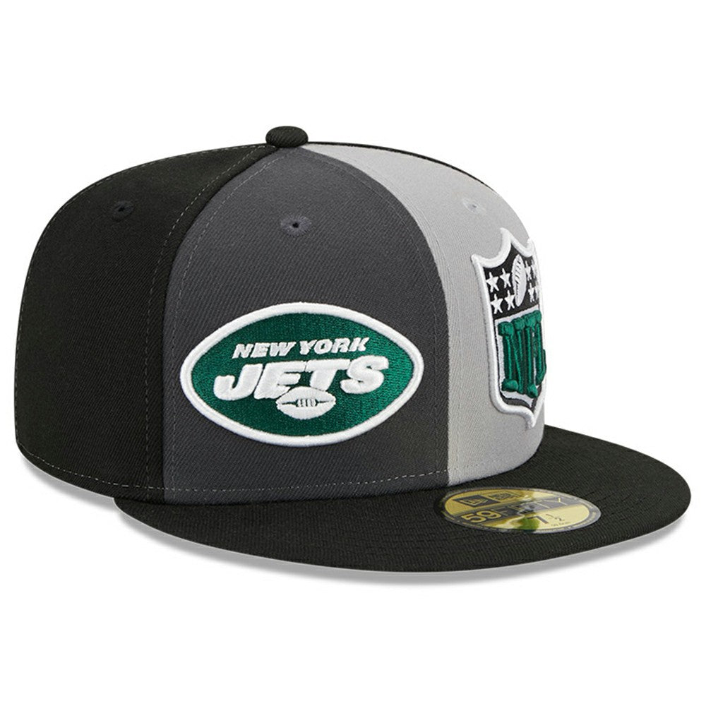 New York Jets New Era 2023 Sideline 59FIFTY Fitted Hat - Gray/Black Hats