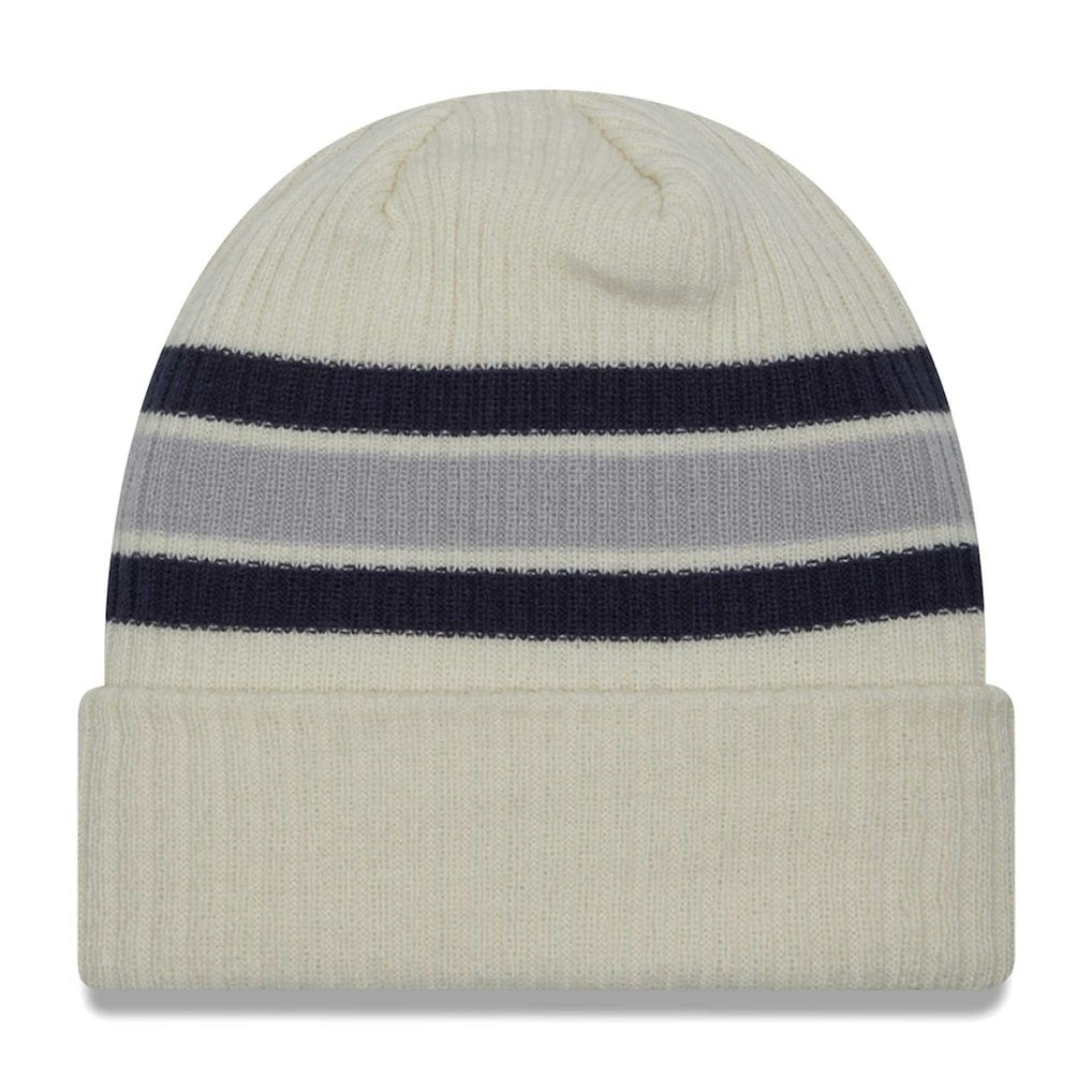 Dallas Cowboys New Era Vintage Cuffed Knit Hat - Cream Hats