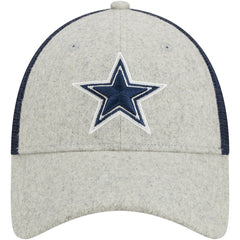 Dallas Cowboys New Era Pop Trucker 9FORTY Adjustable Hat - Heather Gray/Navy Hats
