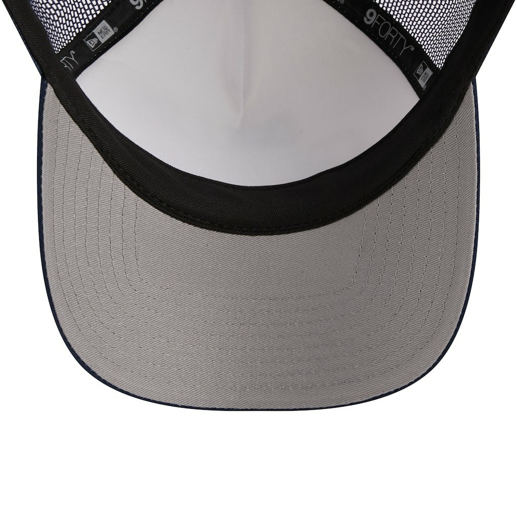 Dallas Cowboys New Era Stacked A-Frame Trucker 9FORTY Adjustable Hat - White/Navy Hats