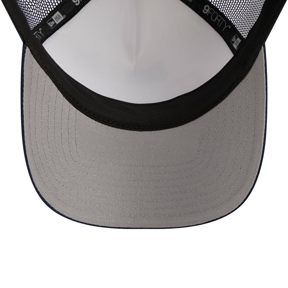 Dallas Cowboys New Era Stacked A-Frame Trucker 9FORTY Adjustable Hat - White/Navy Hats