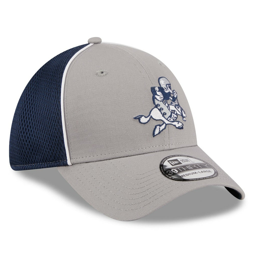 Dallas Cowboys New Era Pipe Retro Joe 39THIRTY Flex Hat - Silver/Navy Hats