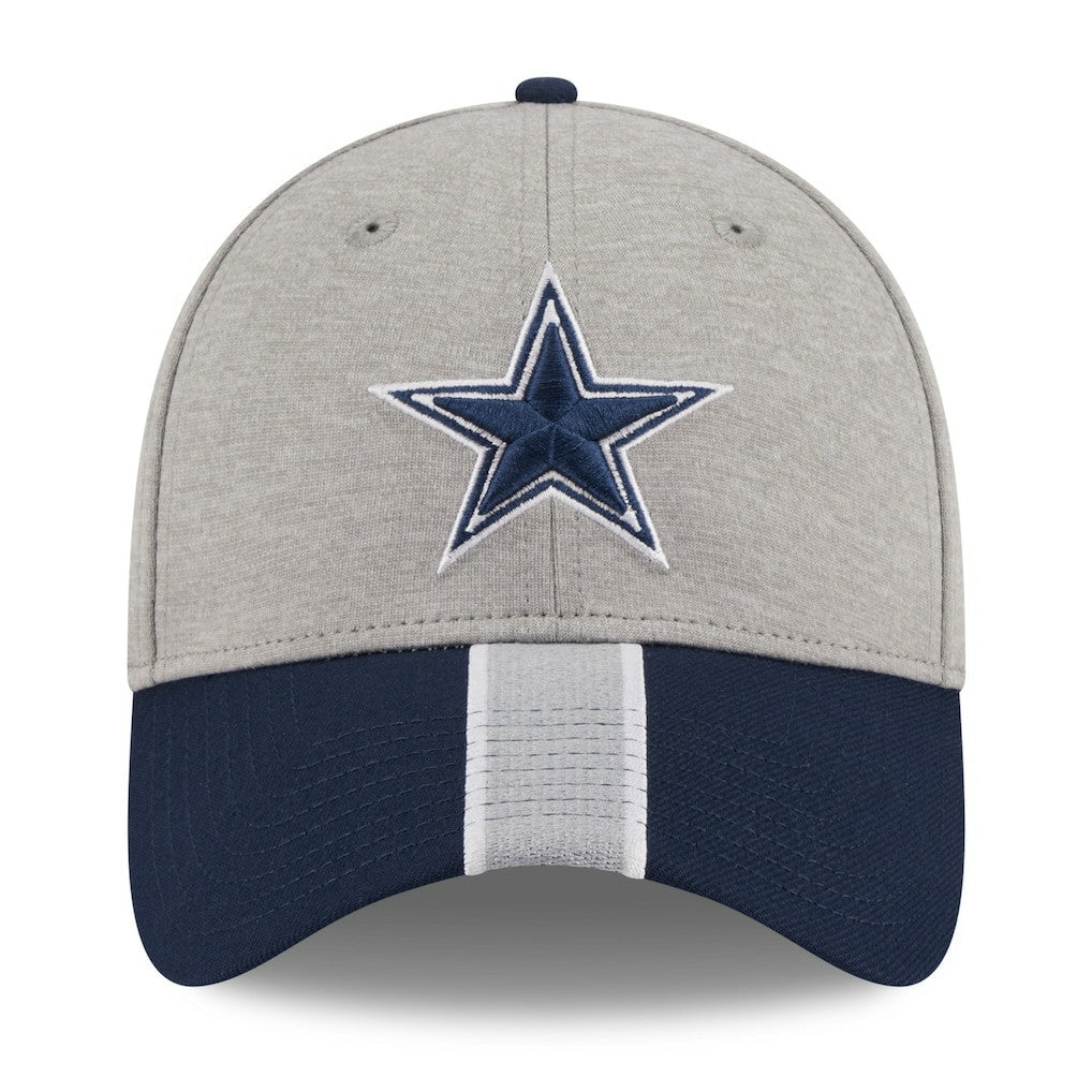 Dallas Cowboys New Era Stripe 39THIRTY Flex Hat - Heather Silver Hats