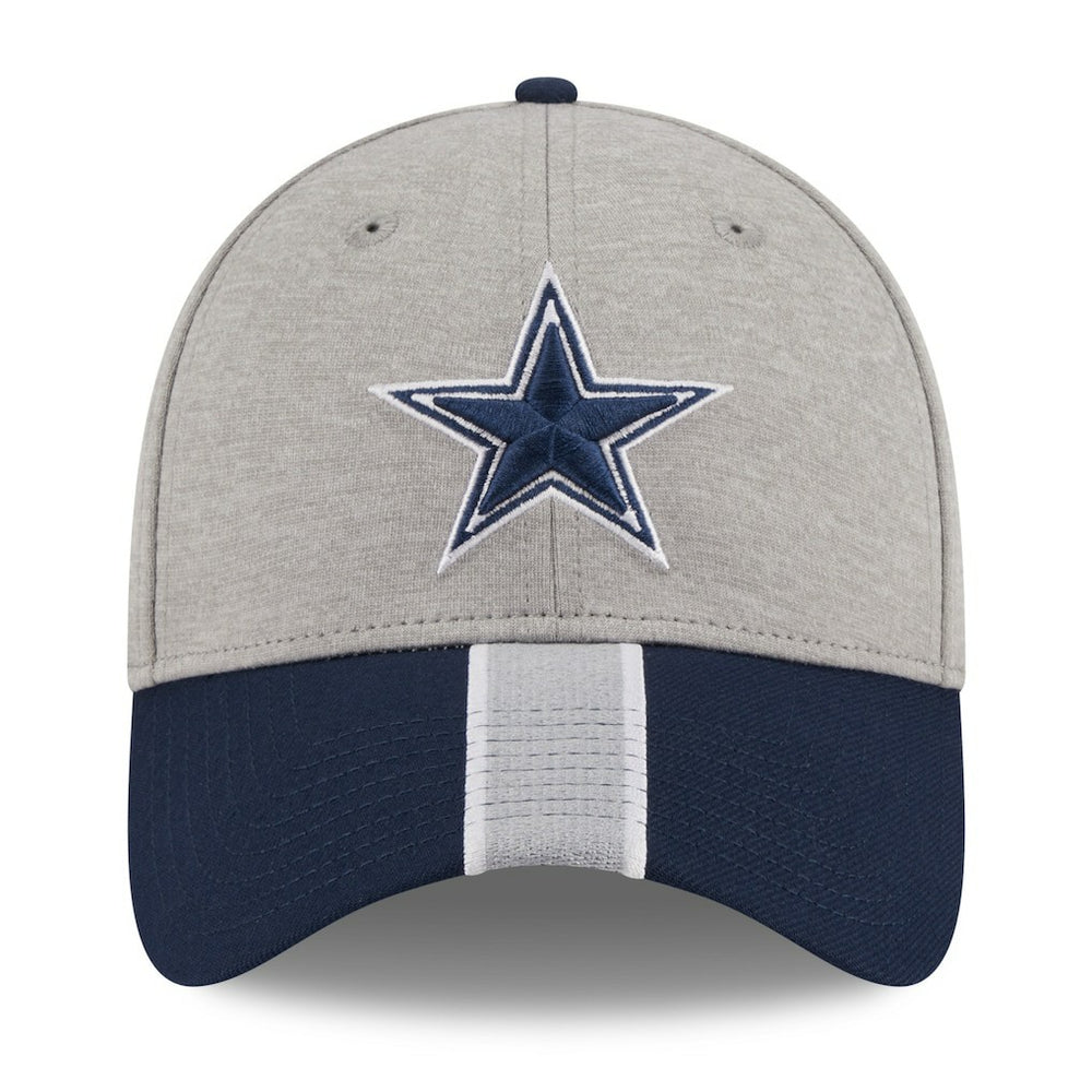 Dallas Cowboys New Era Stripe 39THIRTY Flex Hat - Heather Silver Hats