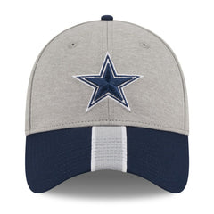 Dallas Cowboys New Era Stripe 39THIRTY Flex Hat - Heather Silver Hats
