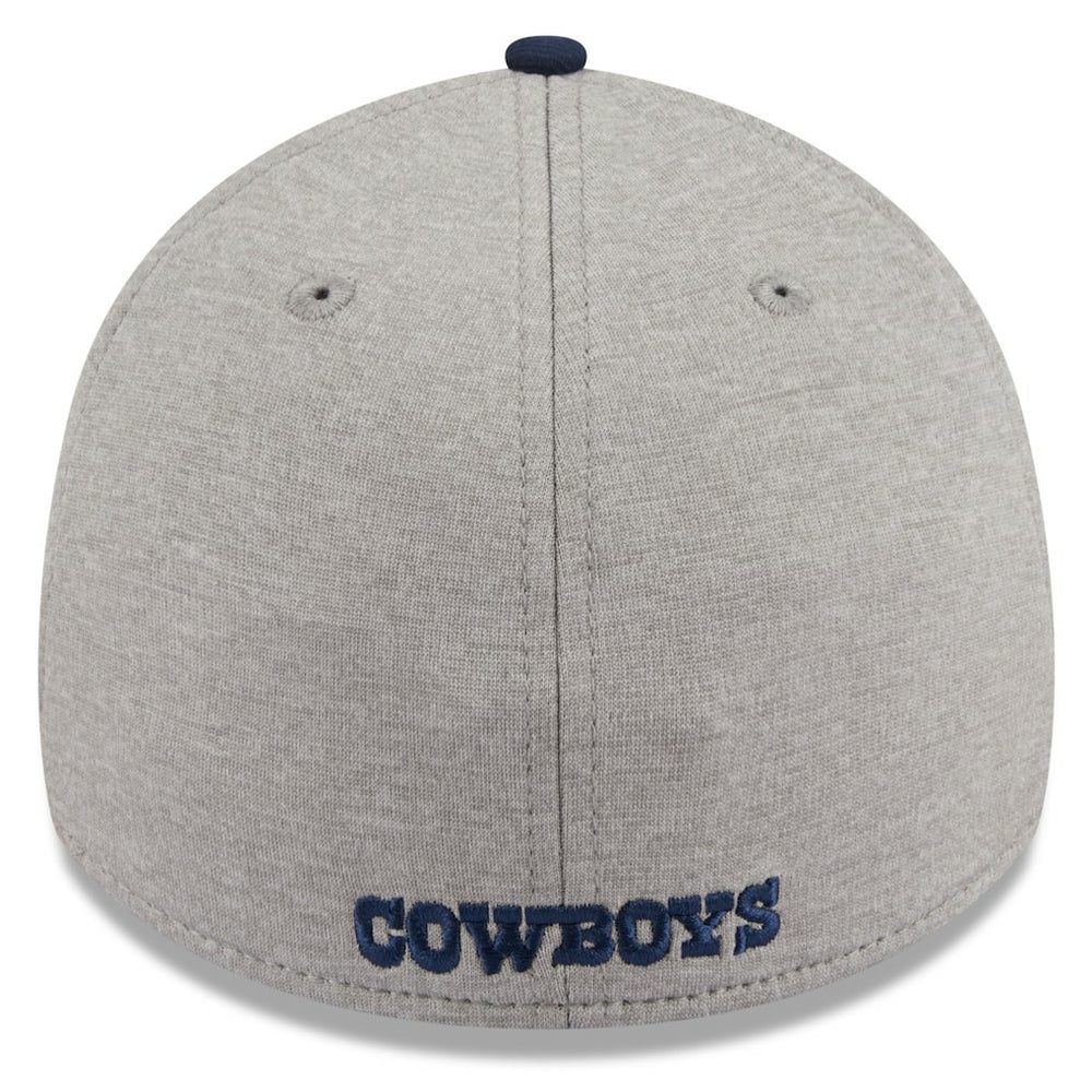 Dallas Cowboys New Era Stripe 39THIRTY Flex Hat - Heather Silver Hats