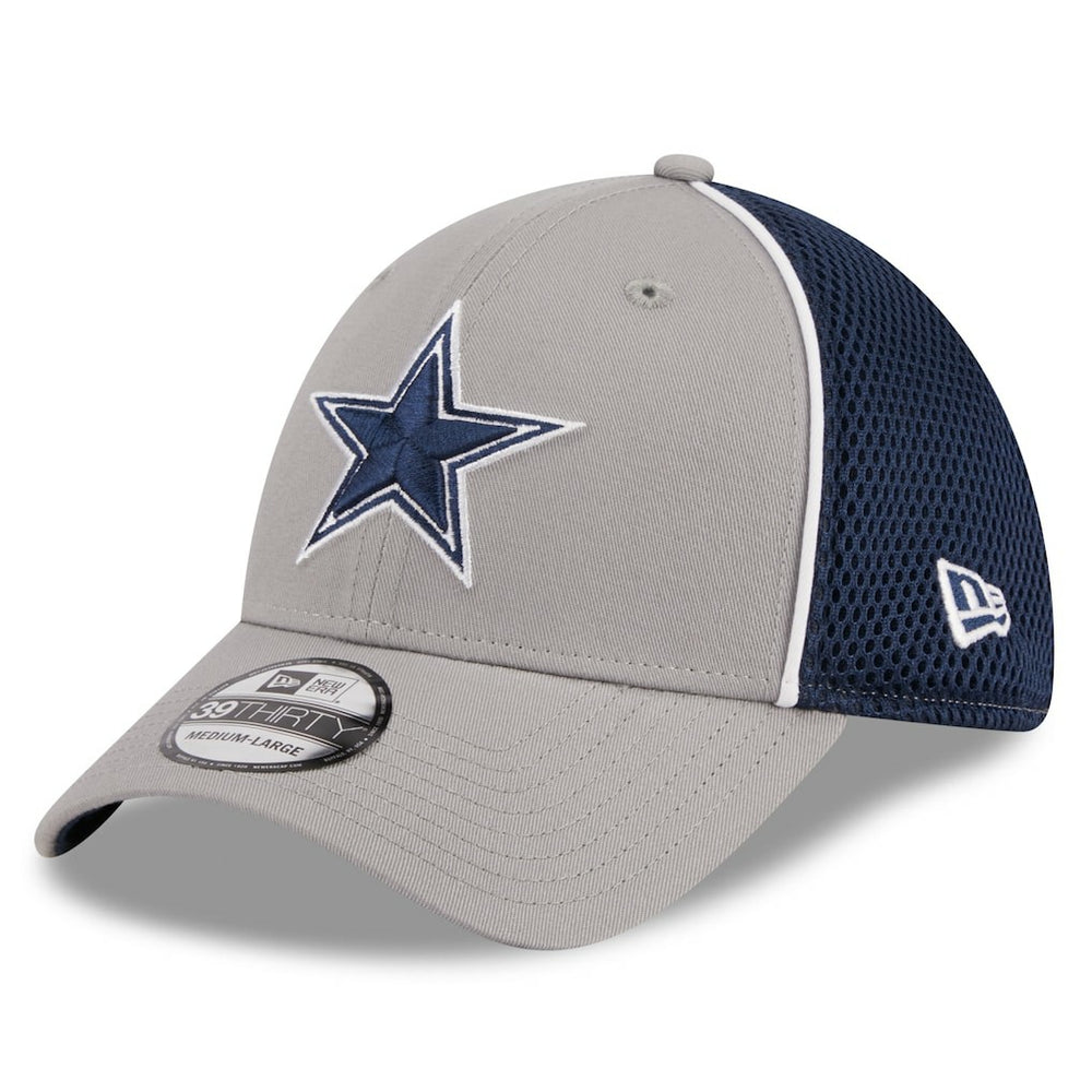 Dallas Cowboys New Era Pipe 39THIRTY Flex Hat - Gray Hats