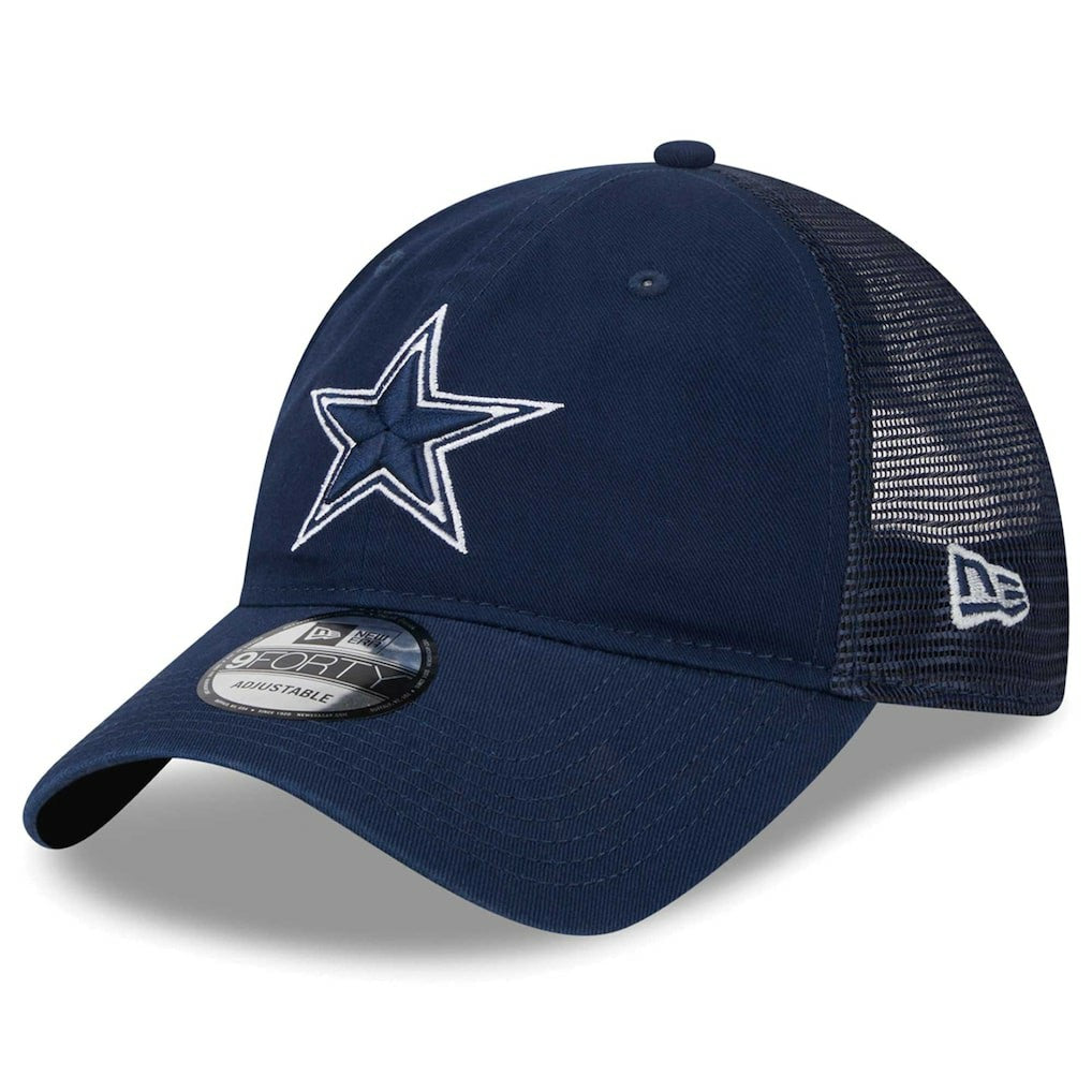 Dallas Cowboys New Era Distinct 9TWENTY Adjustable Hat - Navy Hats