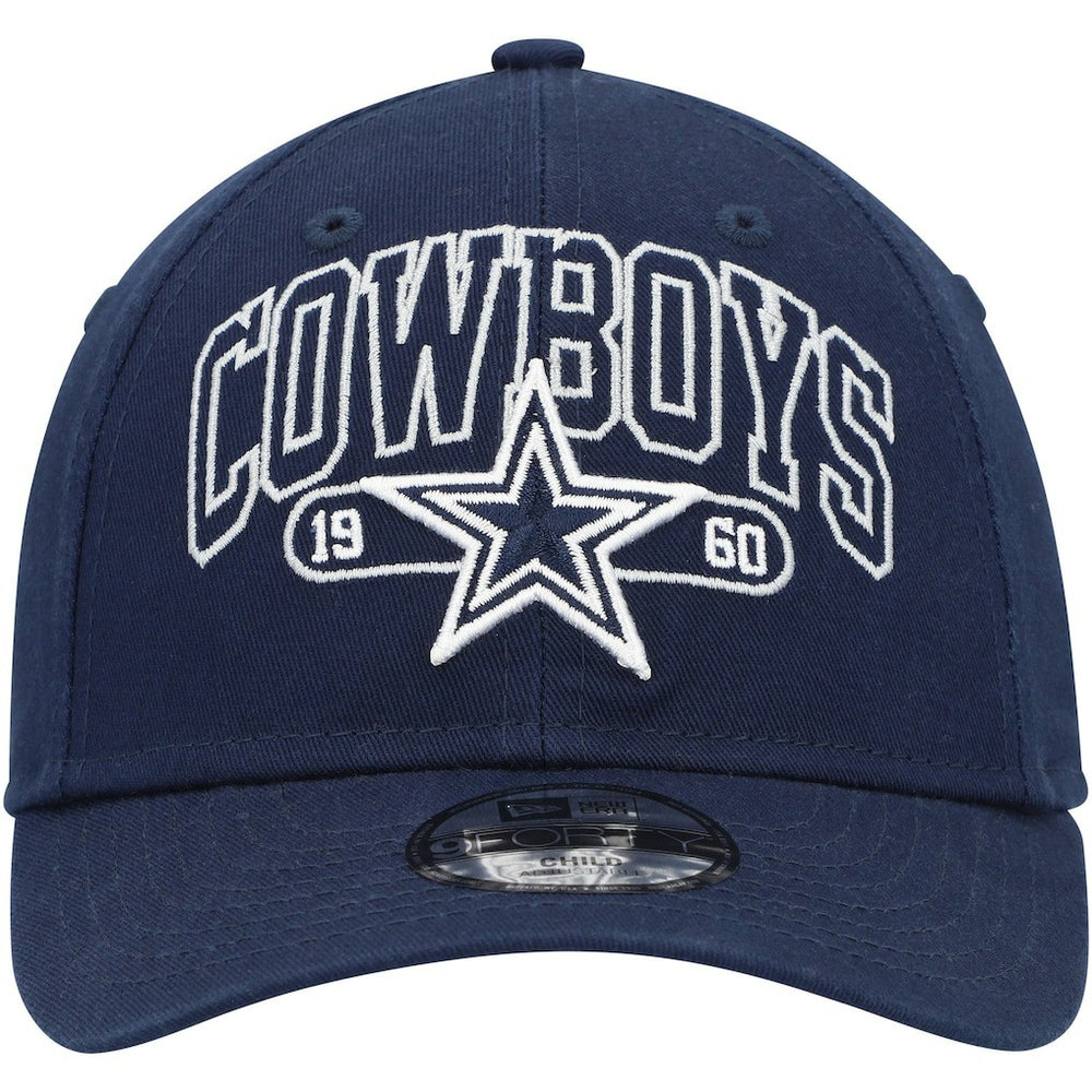 Dallas Cowboys New Era Preschool Outline 9FORTY Adjustable Hat - Navy Hats