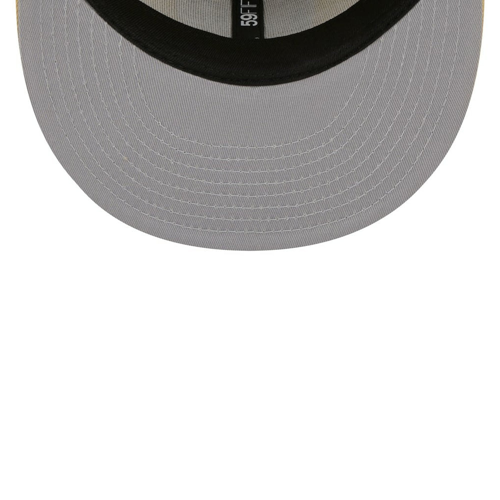 Las Vegas Raiders New Era Raffia Front 59FIFTY Fitted Hat - Khaki Hats