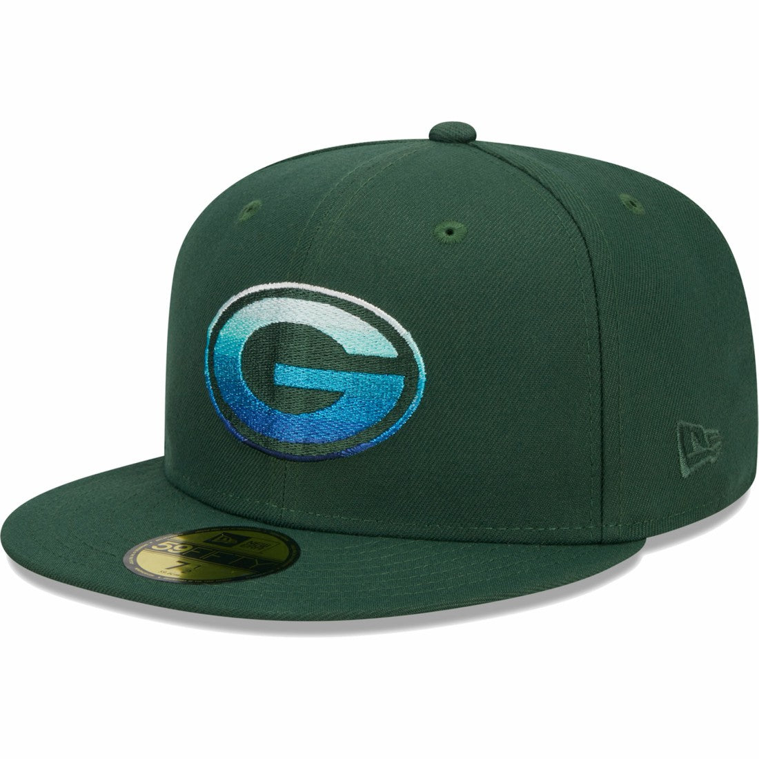 Green Bay Packers New Era Gradient 59FIFTY Fitted Hat - Green Hats