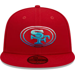 San Francisco 49ers New Era Gradient 59FIFTY Fitted Hat - Scarlet Hats