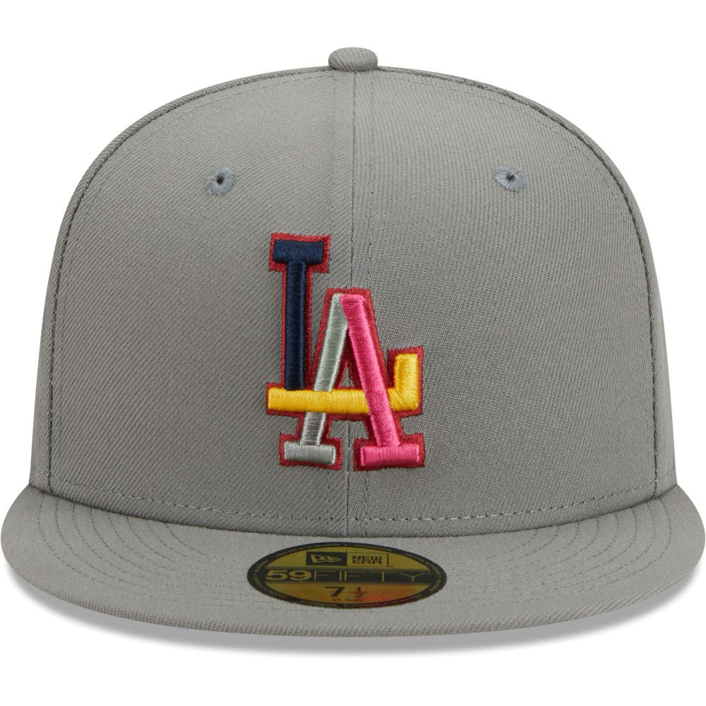 Los Angeles Dodgers New Era Color Pack 59FIFTY Fitted Hat - Gray Hats