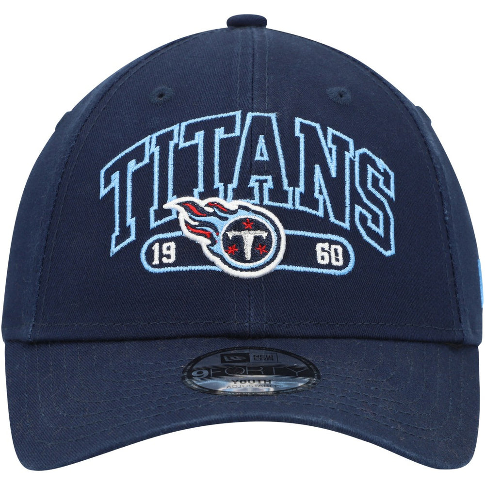 Tennessee Titans New Era Youth Outline 9FORTY Adjustable Hat - Navy Hats