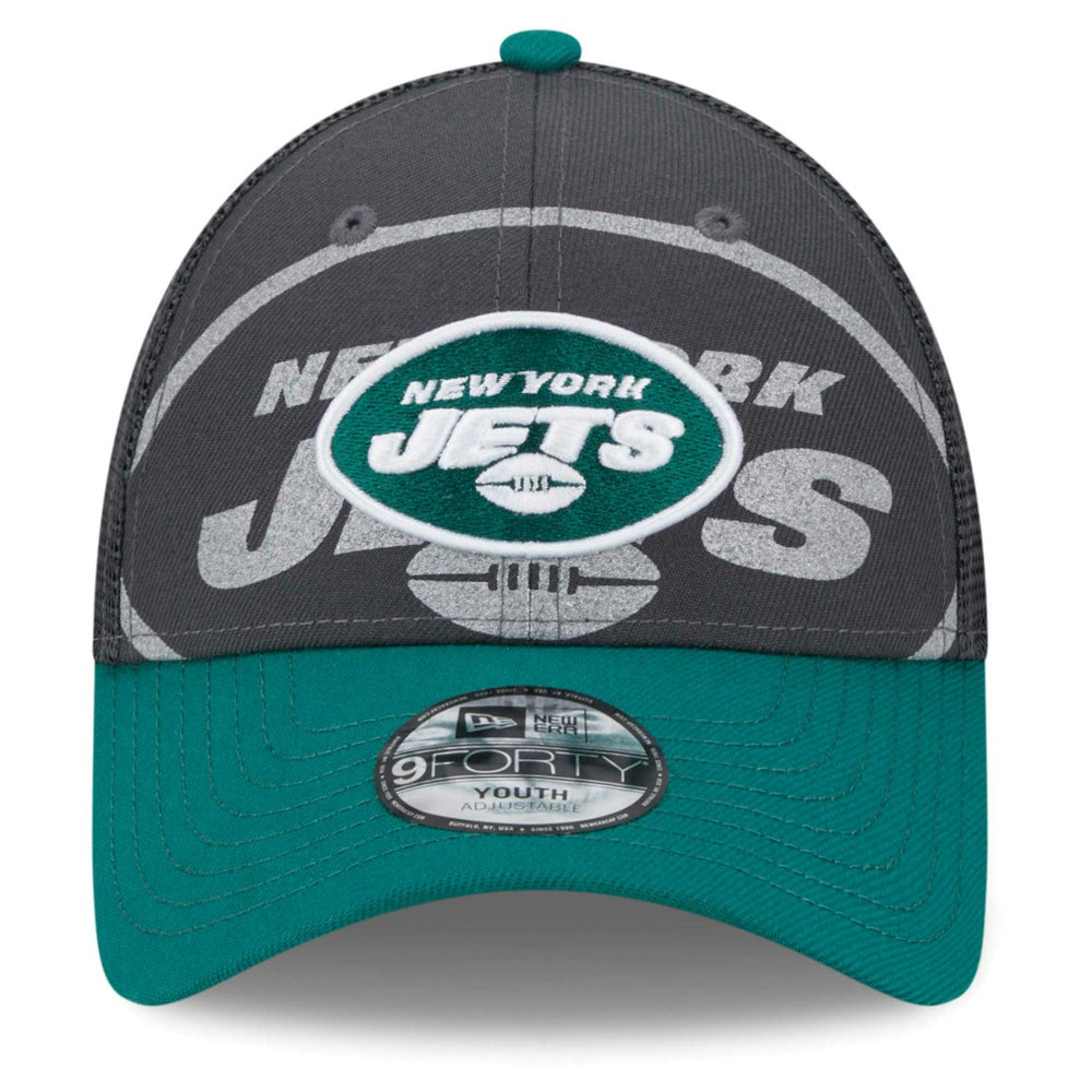 New York Jets New Era Preschool Reflect 9FORTY Adjustable Hat - Graphite/Green Hats