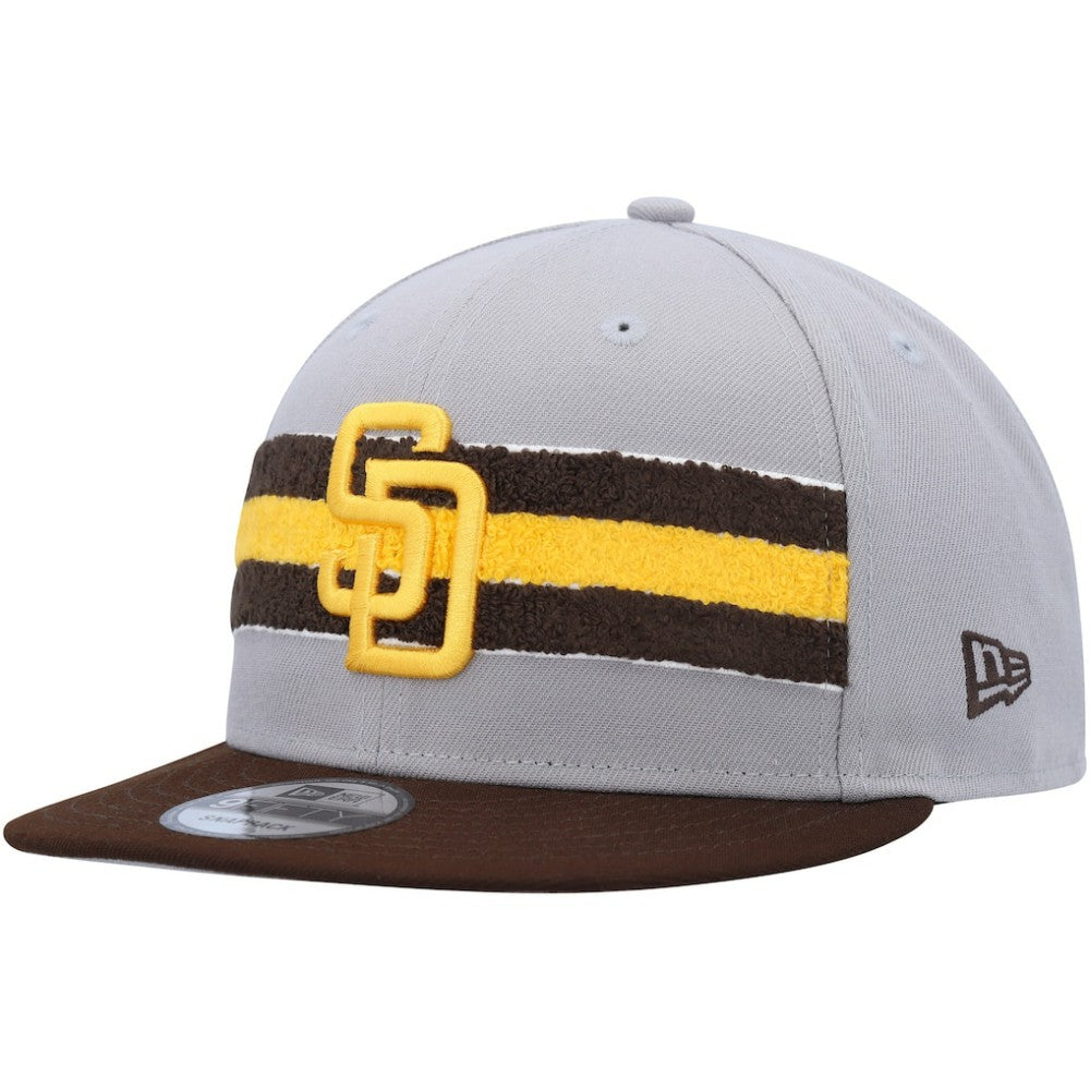 San Diego Padres New Era Band 9FIFTY Snapback Hat - Gray/Brown Hats