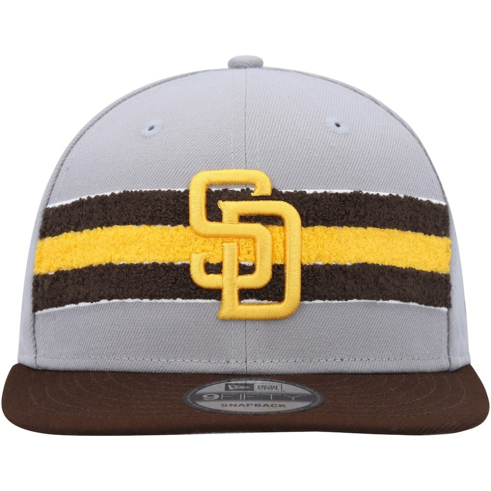 San Diego Padres New Era Band 9FIFTY Snapback Hat - Gray/Brown Hats