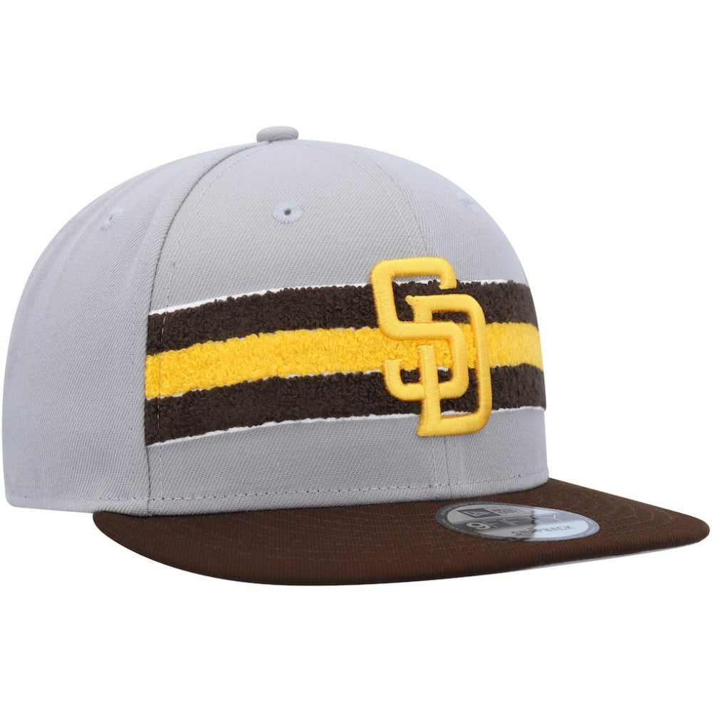 San Diego Padres New Era Band 9FIFTY Snapback Hat - Gray/Brown Hats