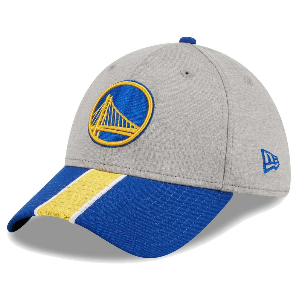 Golden State Warriors Striped 39THIRTY Flex Hat Gray/Royal - New Era