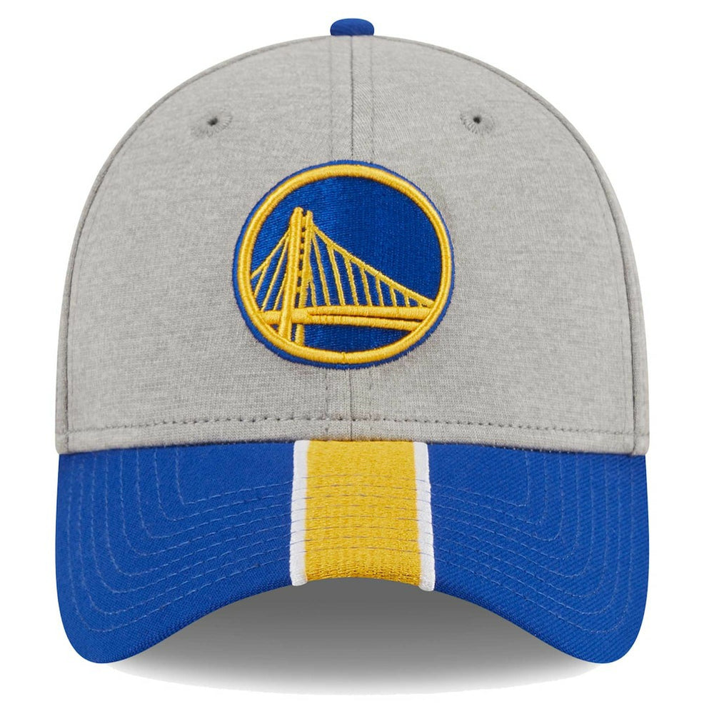 Golden State Warriors Striped 39THIRTY Flex Hat Gray/Royal - New Era