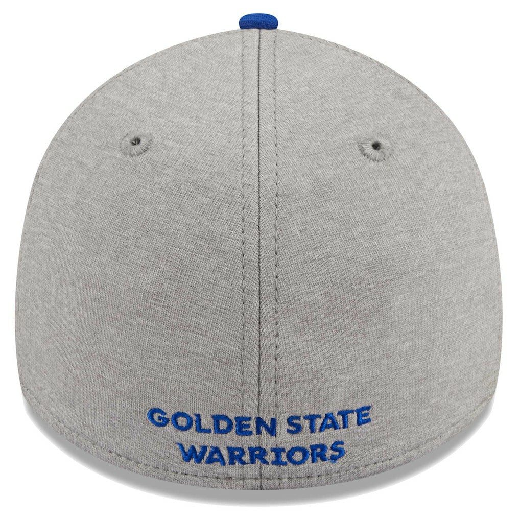 Golden State Warriors Striped 39THIRTY Flex Hat Gray/Royal - New Era