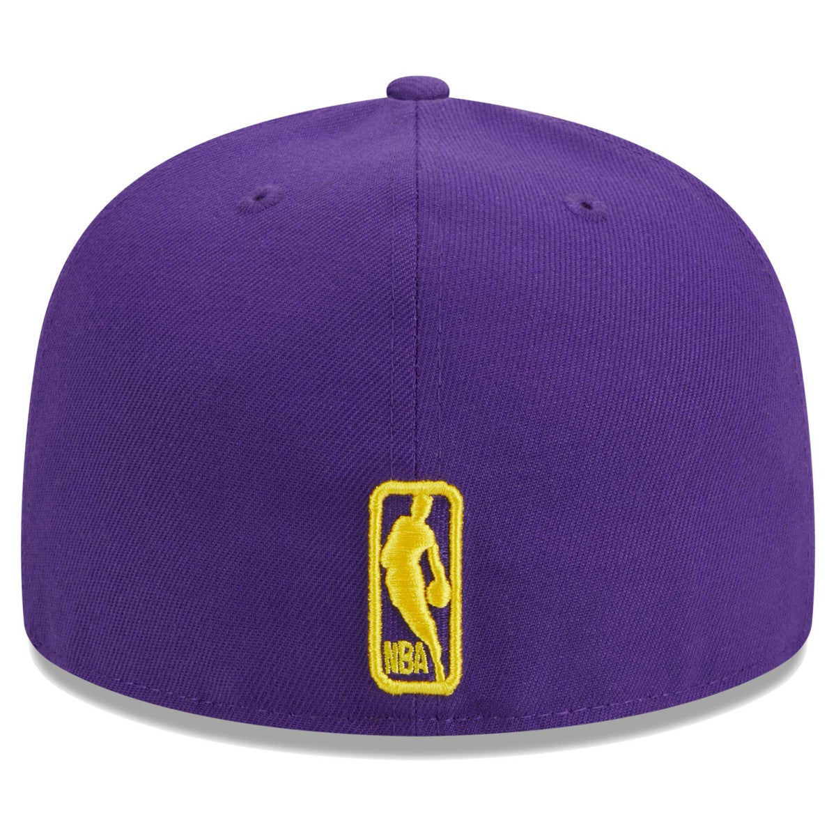 Los Angeles Lakers Big Arch Text 59FIFTY Fitted Hat Purple - New Era