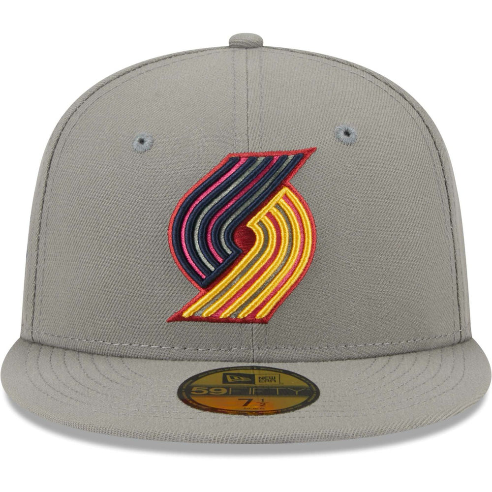 Portland Trail Blazers Color Pack 59FIFTY Fitted Hat Gray - New Era