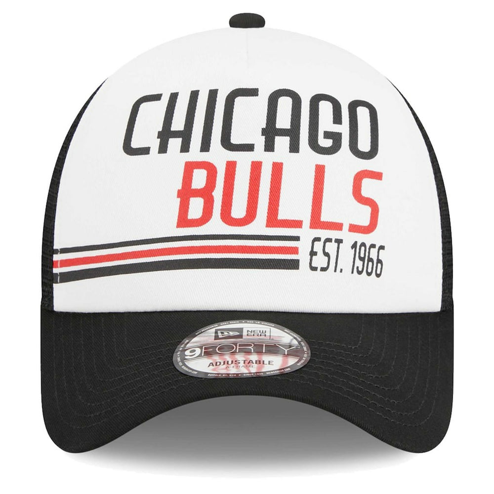 Chicago Bulls Lift Pass Foam Front Trucker 9FORTY Adjustable Hat White - New Era