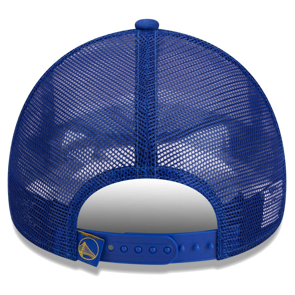 Golden State Warriors Lift Pass Foam Front Trucker 9FORTY Adjustable Hat White - New Era