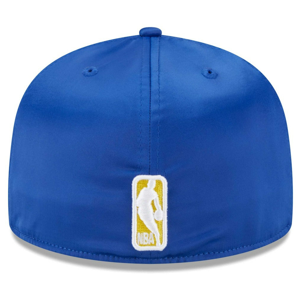 Golden State Warriors Throwback Satin 59FIFTY Fitted Hat White - New Era