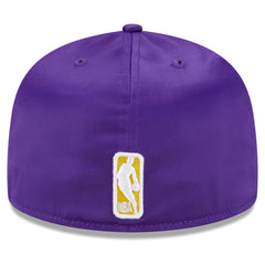 Los Angeles Lakers Throwback Satin 59FIFTY Fitted Hat White - New Era