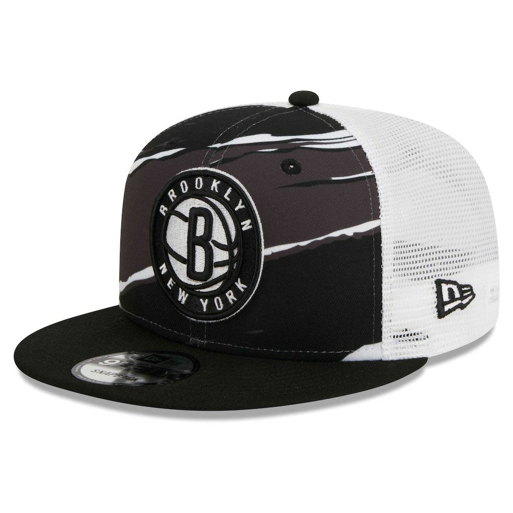 Brooklyn Nets Tear Trucker 9FIFTY Adjustable Hat Black/White - New Era