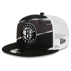 Brooklyn Nets Tear Trucker 9FIFTY Adjustable Hat Black/White - New Era