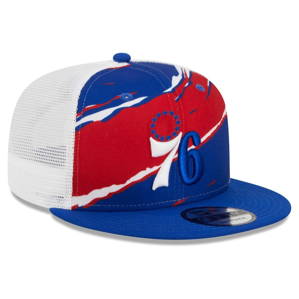 Philadelphia 76ers Tear Trucker 9FIFTY Adjustable Hat Royal/White - New Era