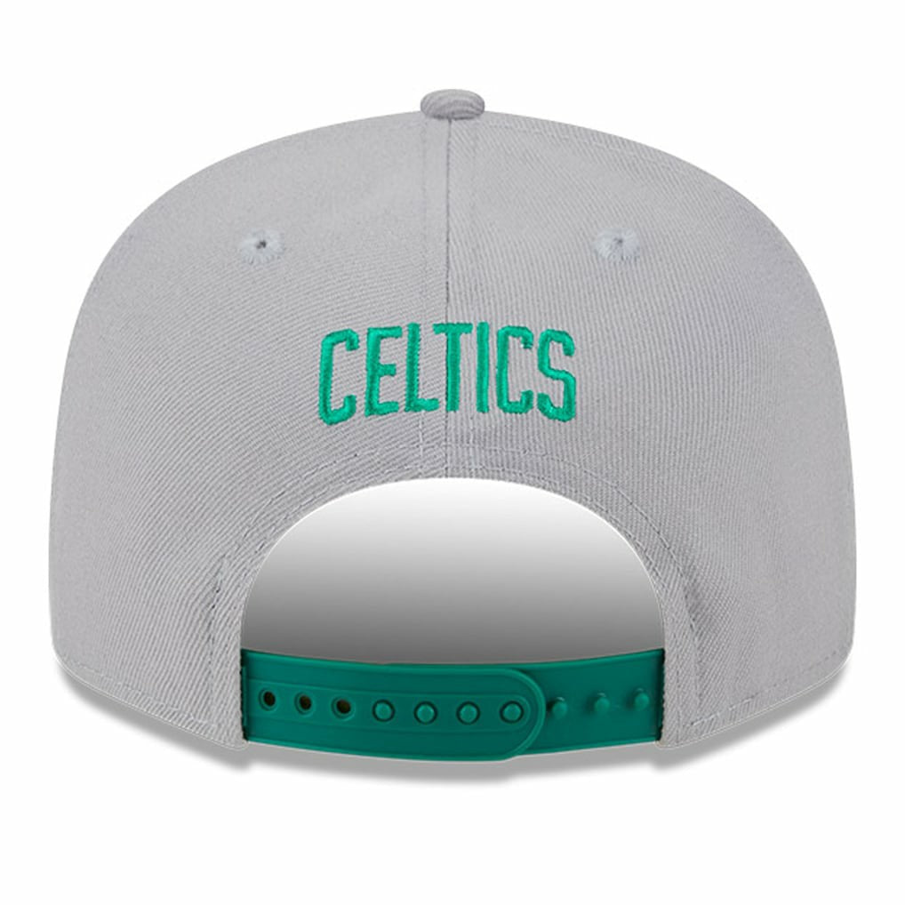 Boston Celtics Chenille Band 9FIFTY Snapback Hat Gray - New Era