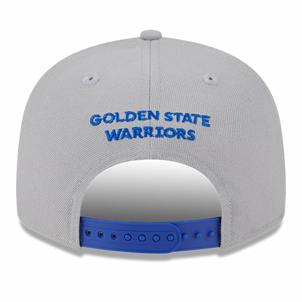 Golden State Warriors Chenille Band 9FIFTY Snapback Hat Gray - New Era