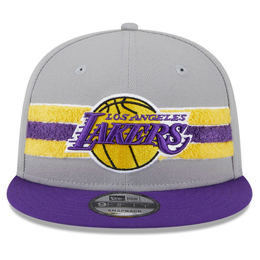 Los Angeles Lakers Chenille Band 9FIFTY Snapback Hat Gray - New Era
