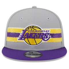 Los Angeles Lakers Chenille Band 9FIFTY Snapback Hat Gray - New Era