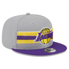 Los Angeles Lakers Chenille Band 9FIFTY Snapback Hat Gray - New Era