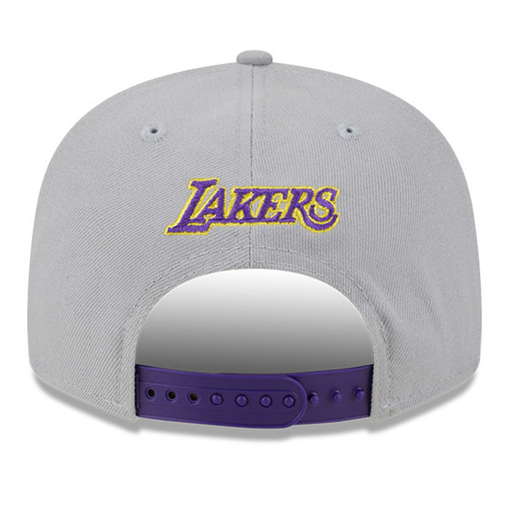 Los Angeles Lakers Chenille Band 9FIFTY Snapback Hat Gray - New Era