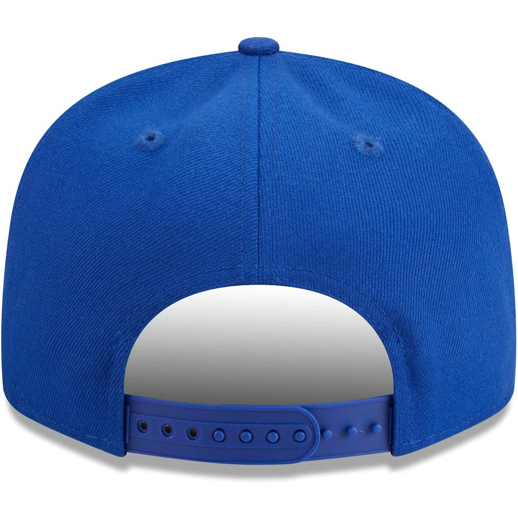Golden State Warriors Golden Tall Text 9FIFTY Snapback Hat Royal - New Era
