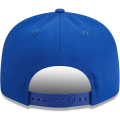 Golden State Warriors Golden Tall Text 9FIFTY Snapback Hat Royal - New Era