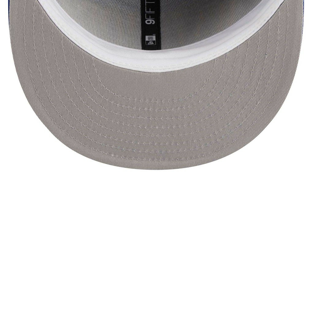 Golden State Warriors Golden Tall Text 9FIFTY Snapback Hat Royal - New Era
