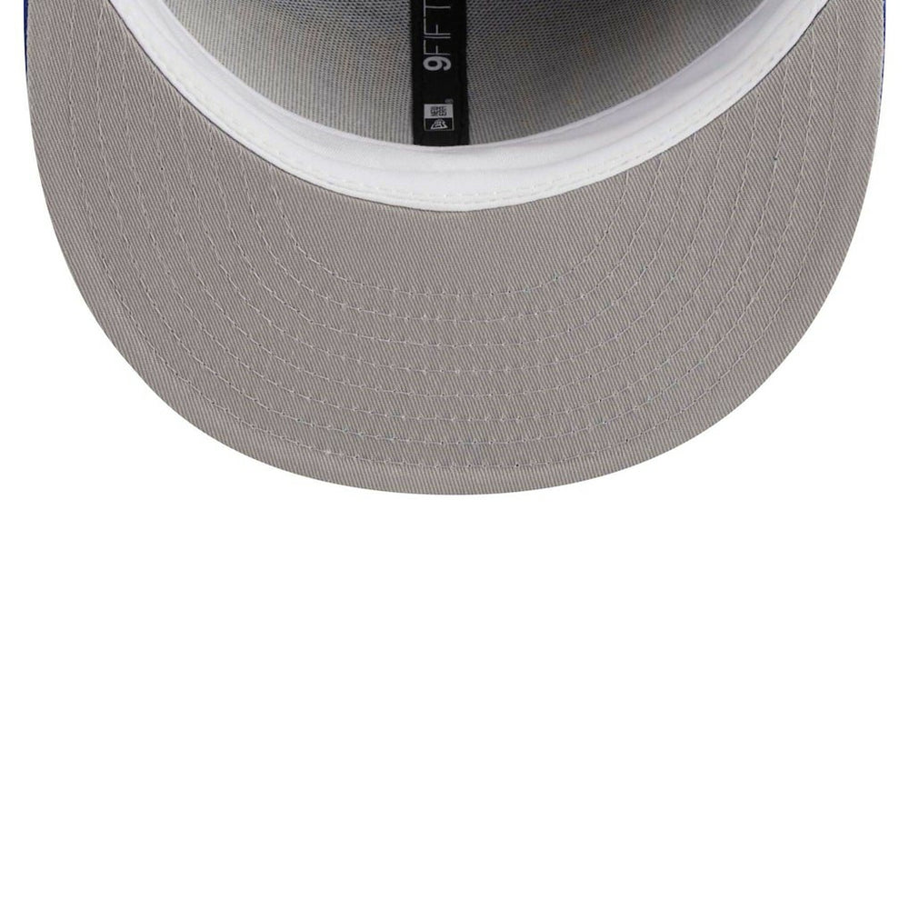 Golden State Warriors Golden Tall Text 9FIFTY Snapback Hat Royal - New Era