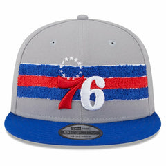 Philadelphia 76ers Chenille Band 9FIFTY Snapback Hat Gray - New Era