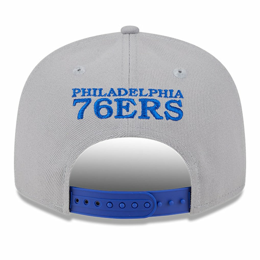 Philadelphia 76ers Chenille Band 9FIFTY Snapback Hat Gray - New Era