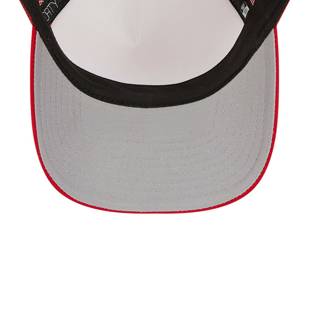 Los Angeles Angels New Era Stacked A-Frame Trucker 9FORTY Adjustable Hat - White/Red Hats