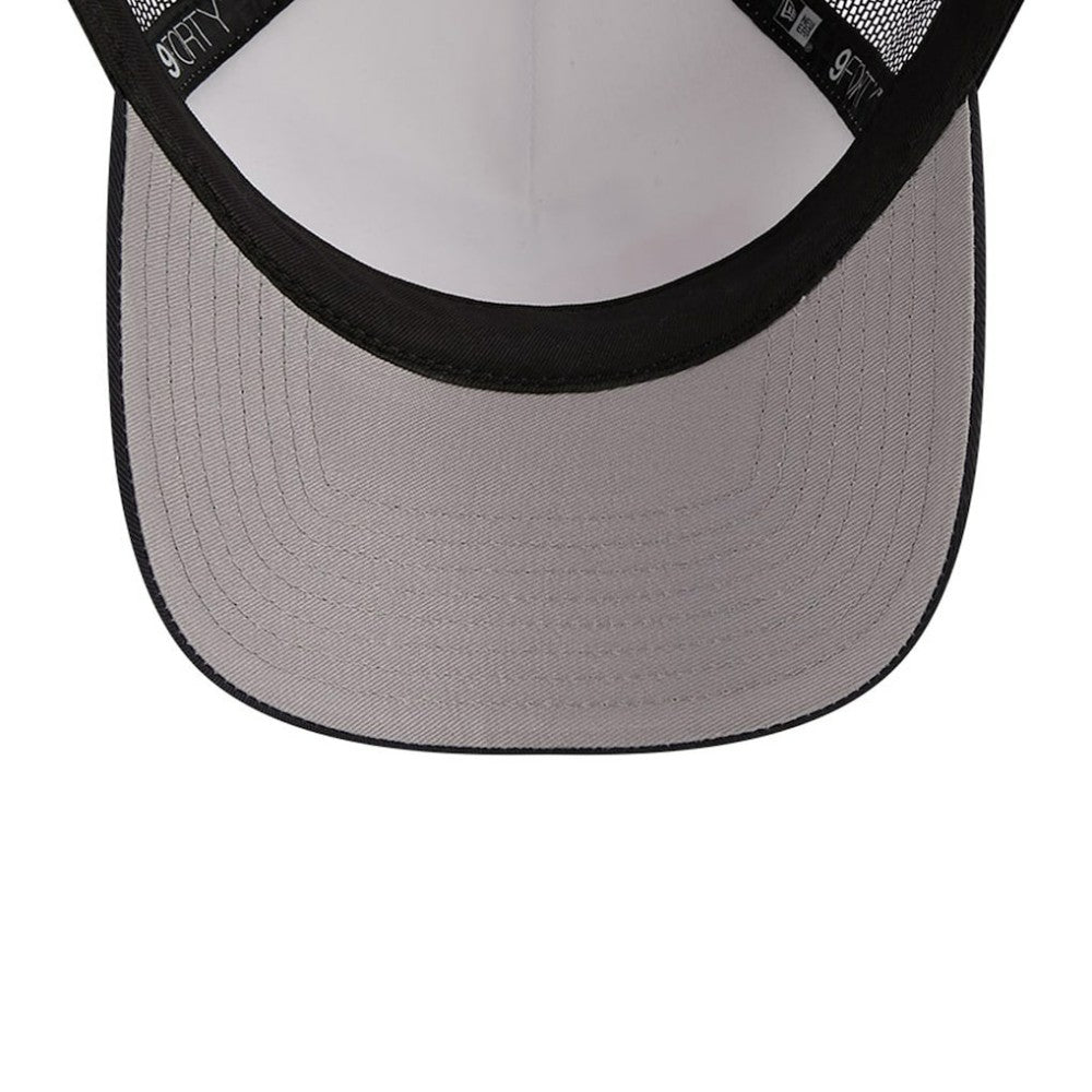 New York Yankees New Era Stacked A-Frame Trucker 9FORTY Adjustable Hat - White/Navy Hats